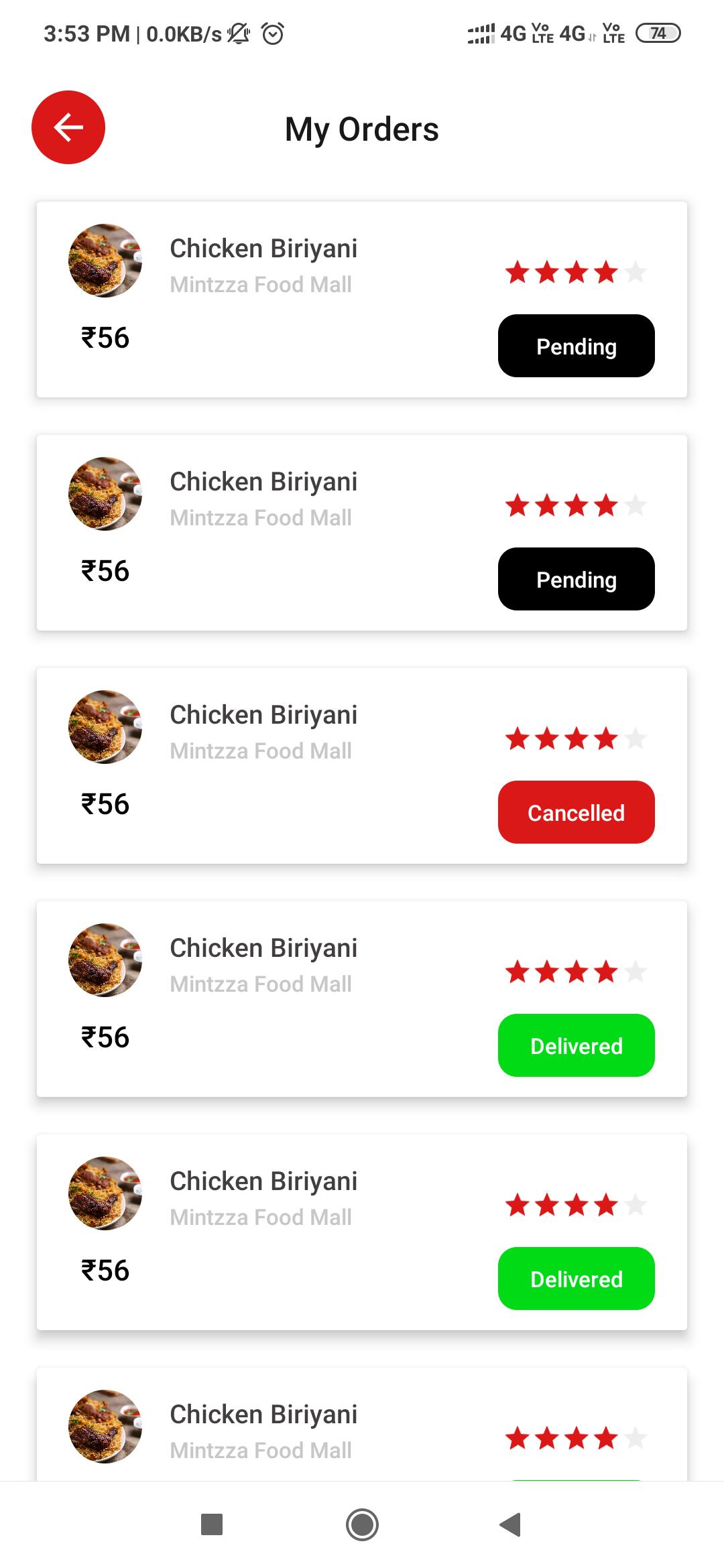 Food Delivery Mobile App