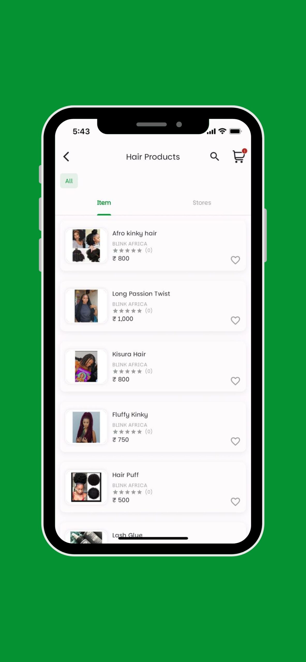 Flutter ecommerce app