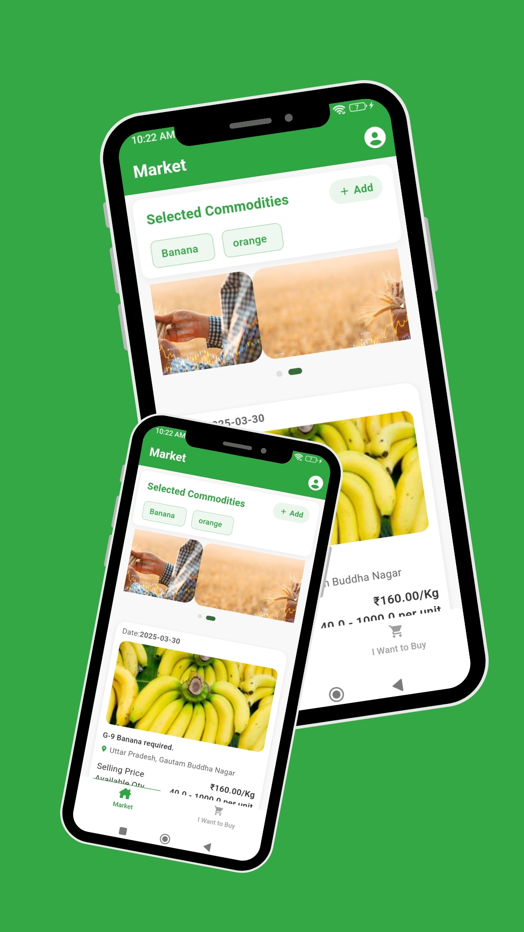 online grocery shopping mobile app UI developed in Greater Noida using Flutter