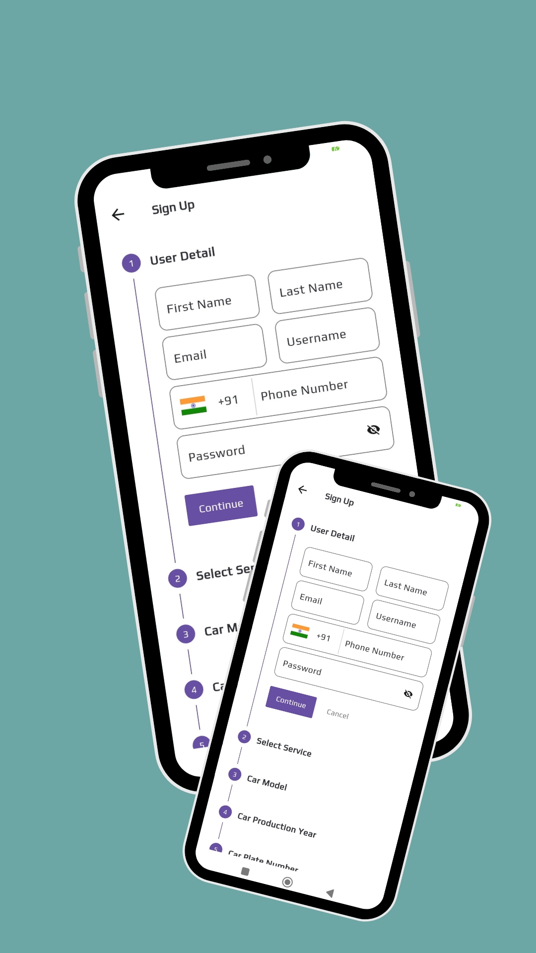 user profile and ride history interface of custom bike taxi app built in India