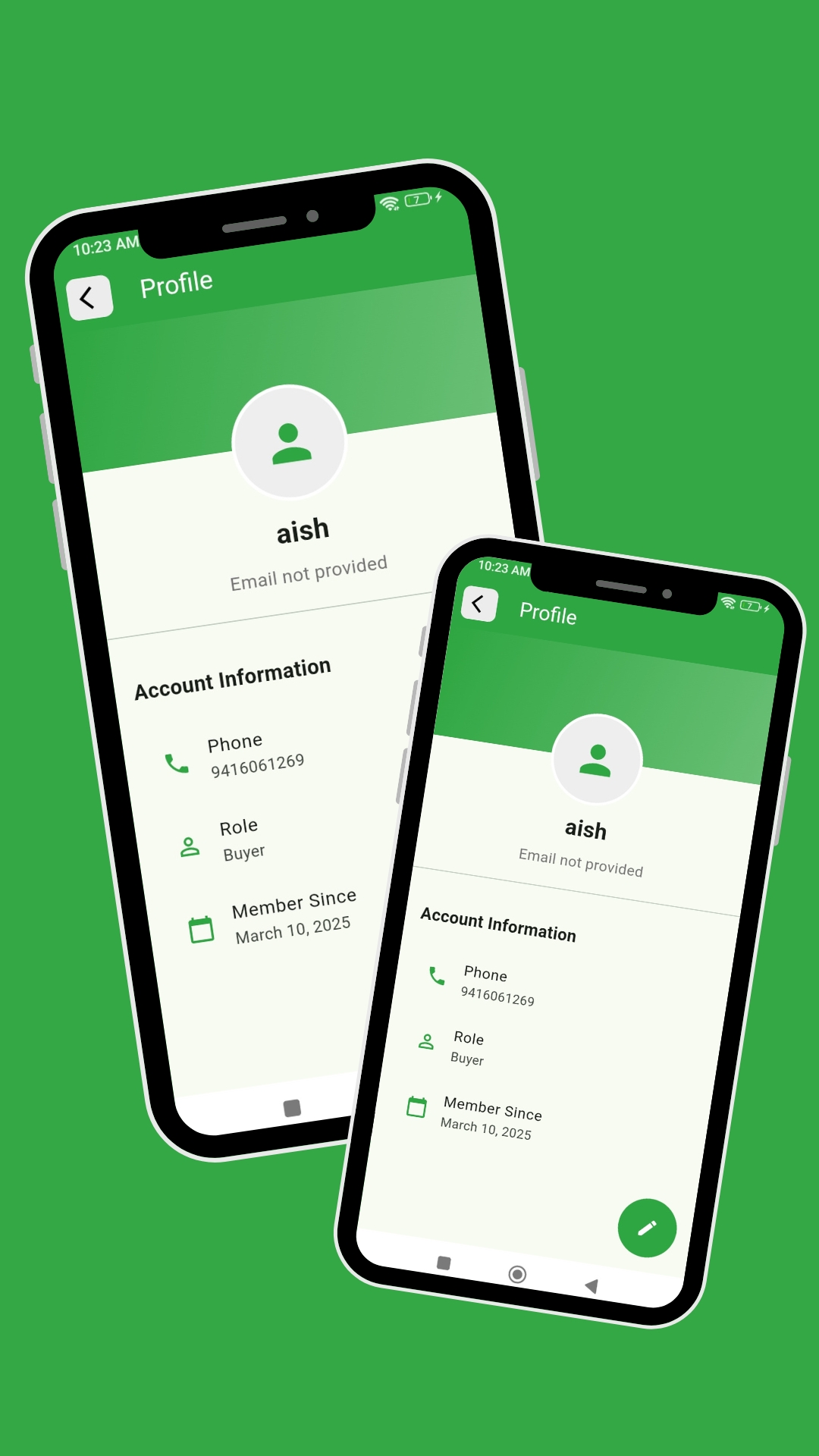 grocery delivery mobile app login screen UI developed using Flutter by Dipanshutech in Greater Noida