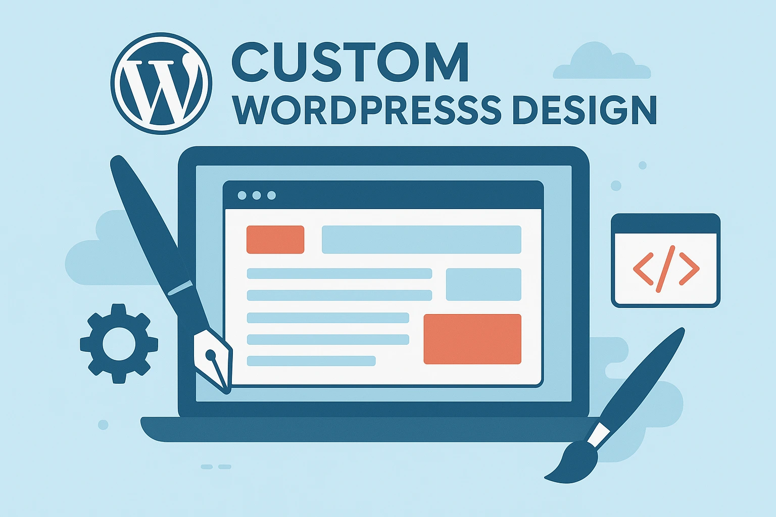 custom wordpress website design company in greater noida
