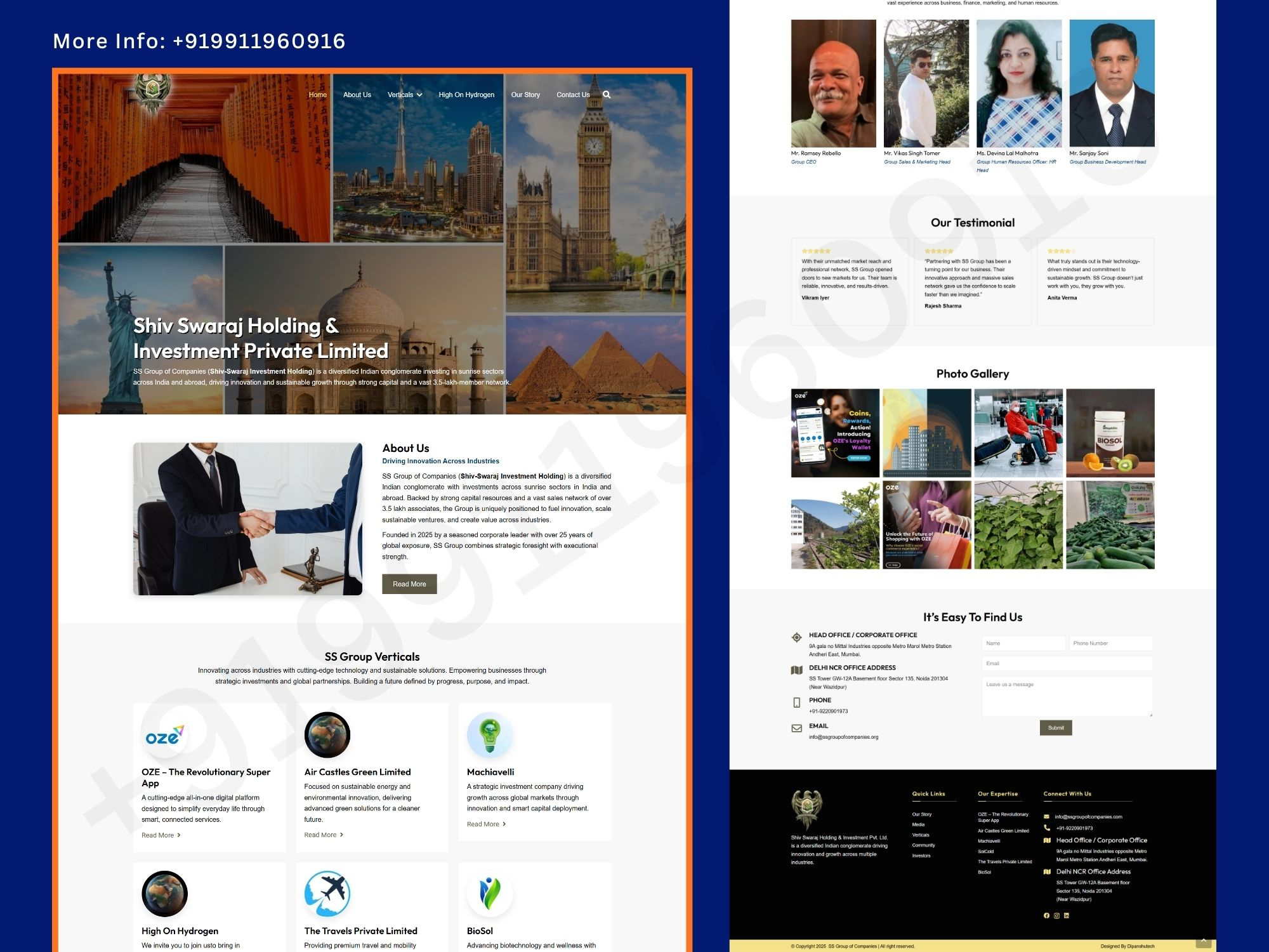 Corporate Business Multi Service Company Website Designgghhhh