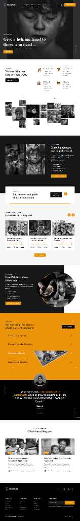 Give a Helping Hand: Humanitarian Charity Website Design