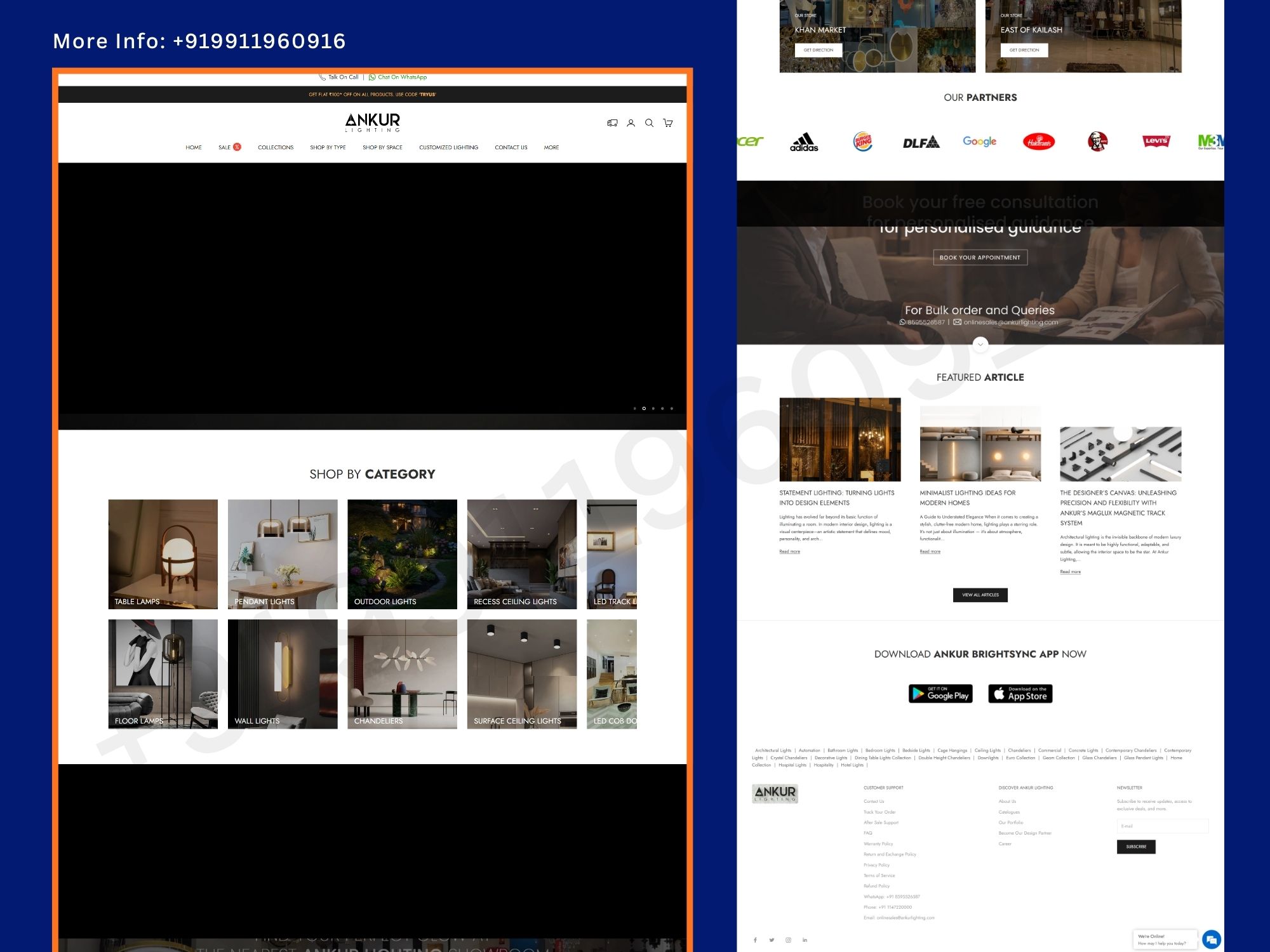 Luxury Lighting Modern Home Decor E-Commerce Websitegghhhh