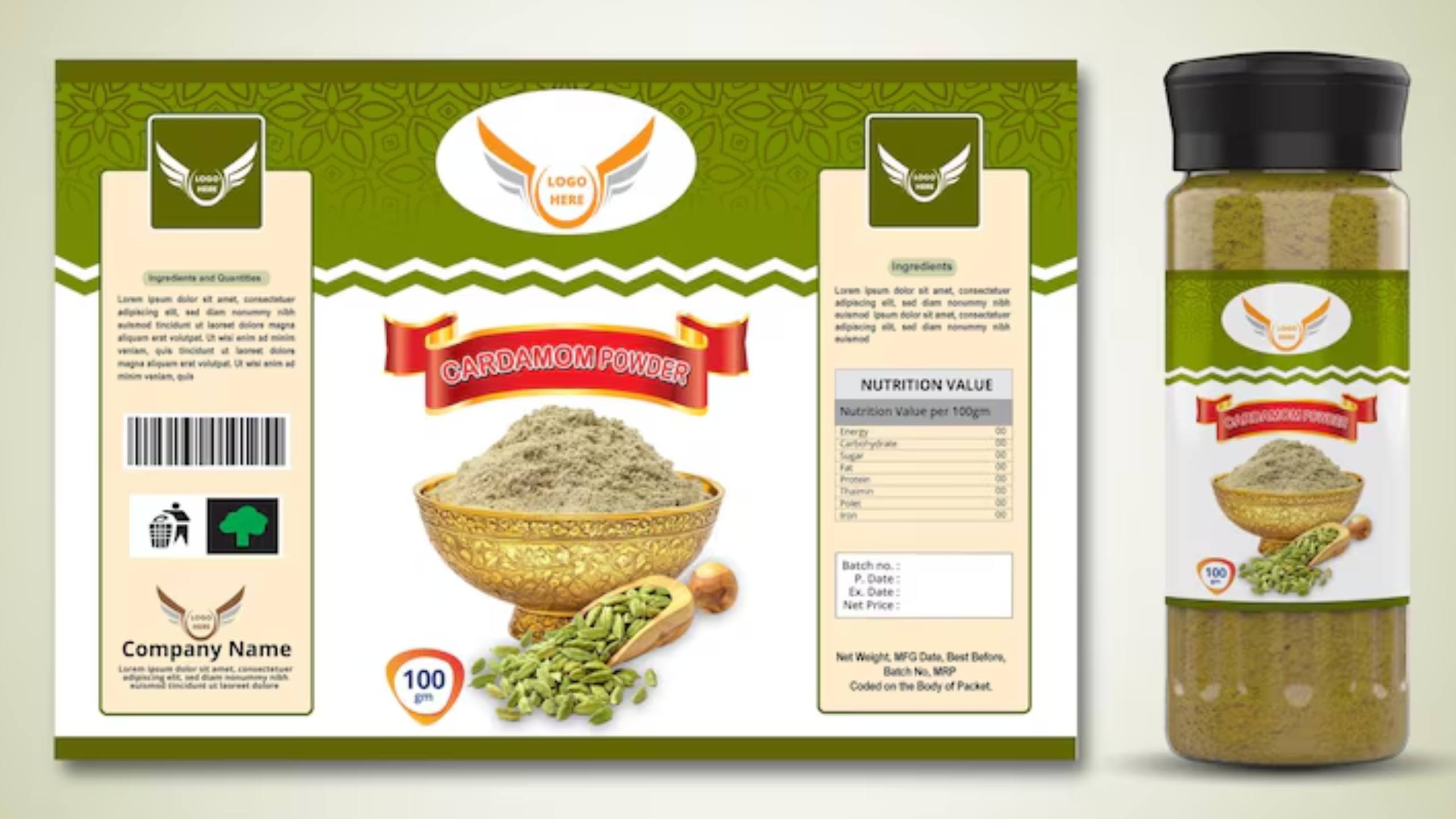 mineral water packaging label design Greater Noidagghhhh